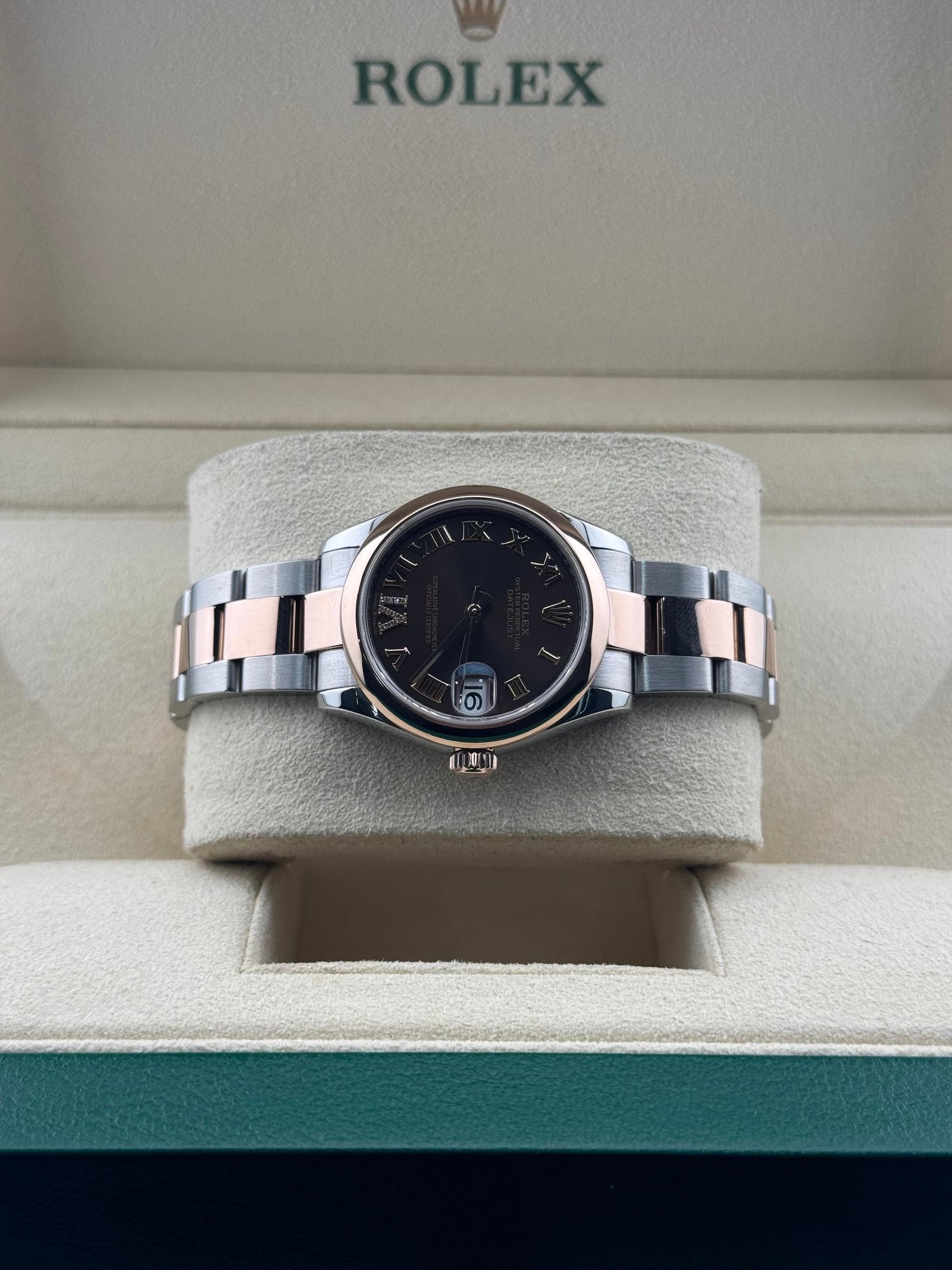 RLX Datejust m278241-0003/0004 Chocolate 31mm Dial Oyster Bracelet Watch - Image 5