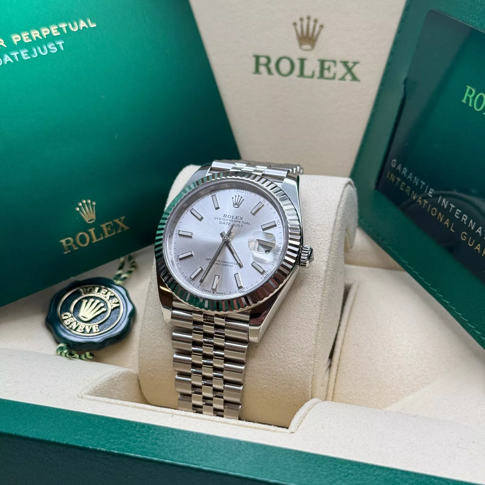 RLX Datejust 41mm 126334 Silver Index Jubilee Stainless Steel Mens Watch - Image 5