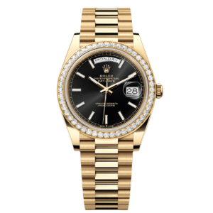 RLX Day-Date 40mm Bright Black Dial President Watch 228348RBR-0043