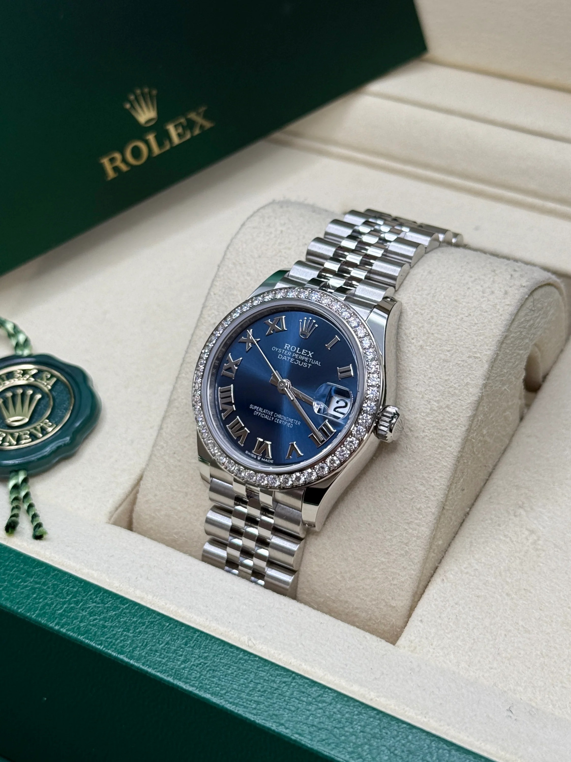 RLX Datejust m278384RBR-0037/0038 Bright Blue 31mm Dial Oyster Watch - Image 5