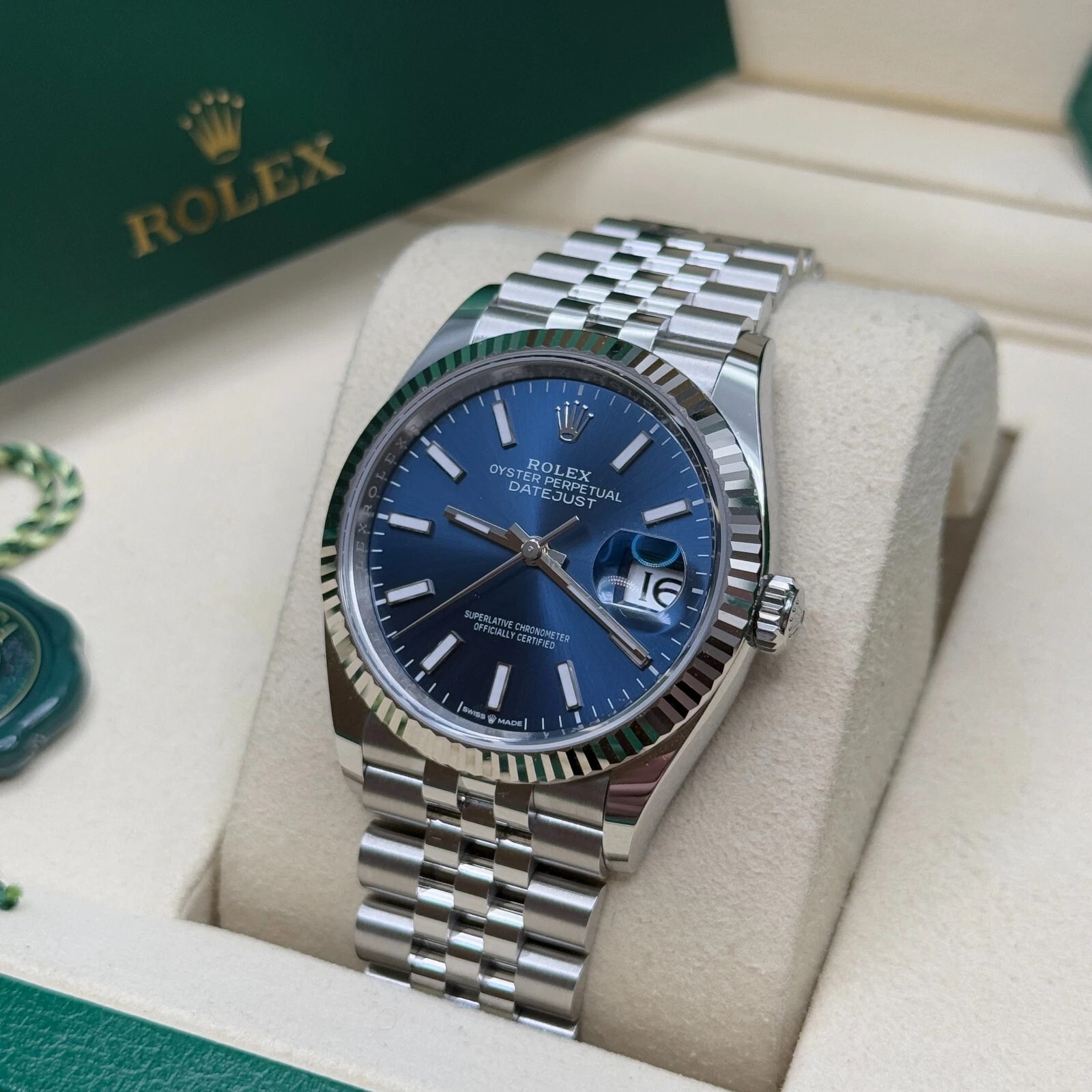 RLX Datejust 36mm 126234 Blue Index Dial 36mm Oyster Stainless Steel - Image 10