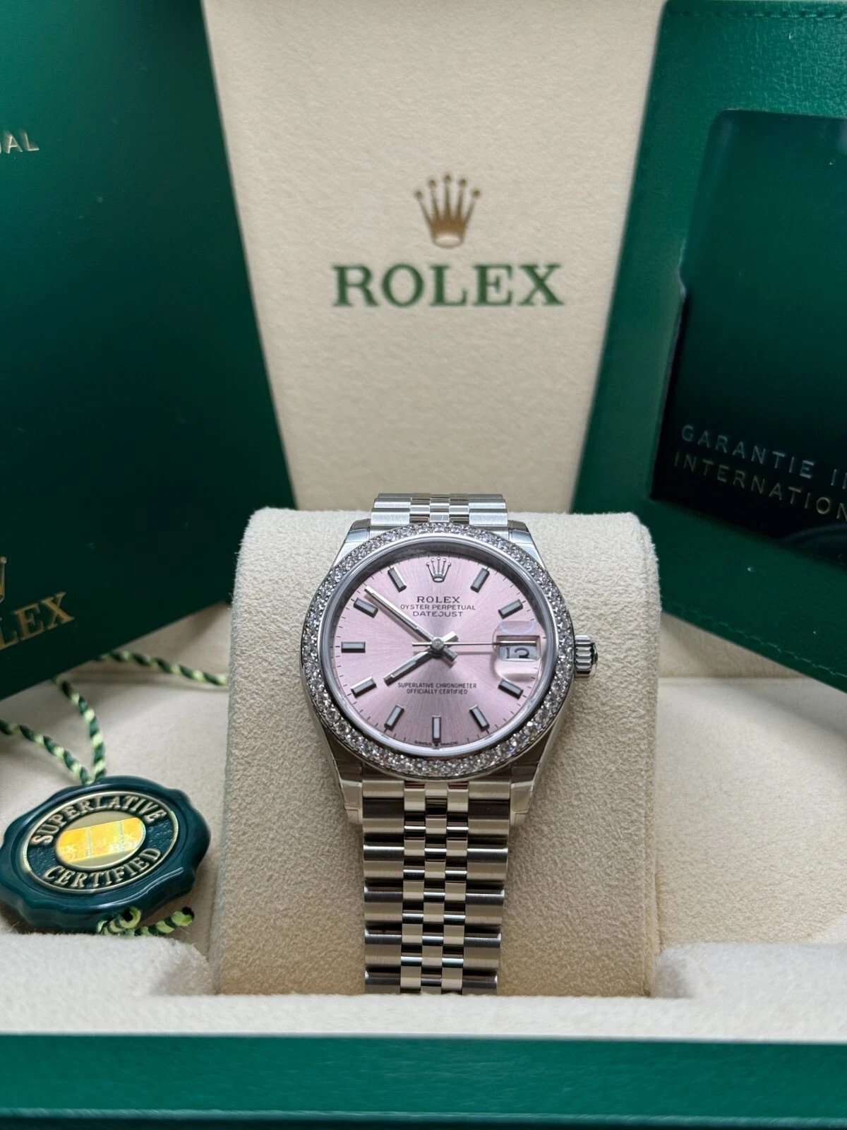 RLX Datejust m278384RBR-0017/0018 Pink 31mm Dial Oyster Watch - Image 10