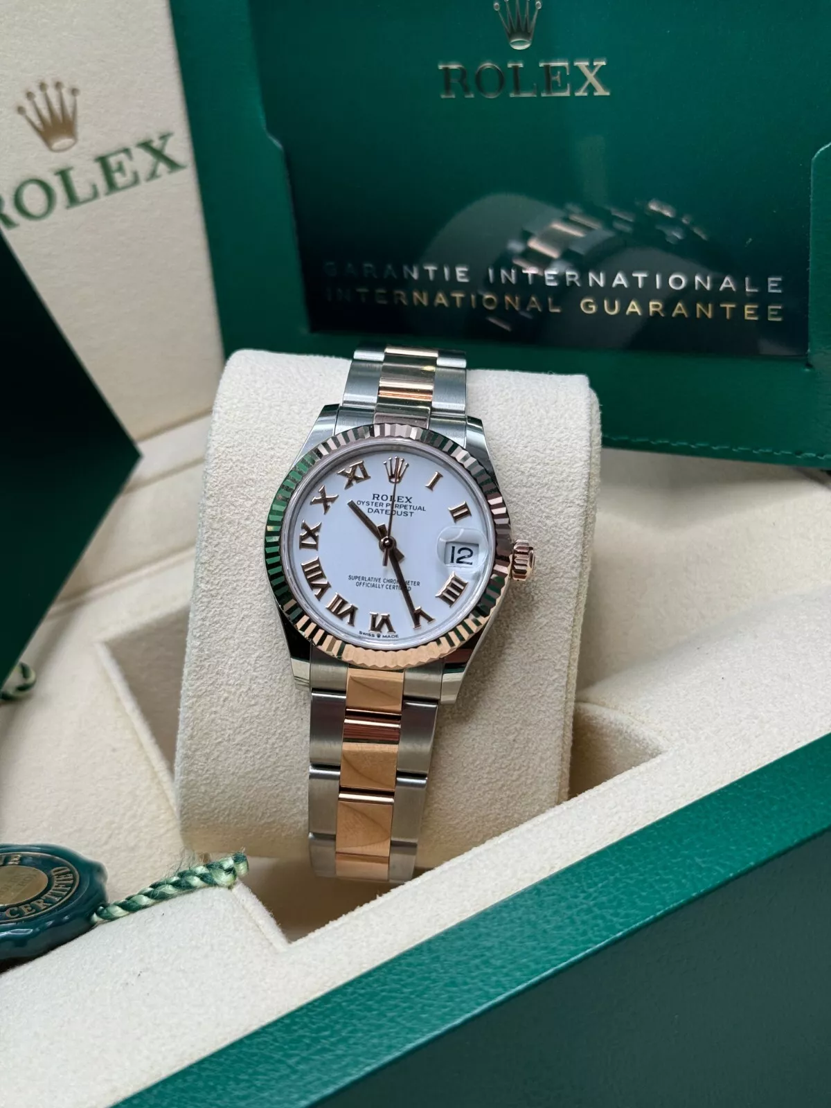 RLX Datejust m278271-0001/0002 White 31mm Dial Oyster Bracelet Watch - Image 8