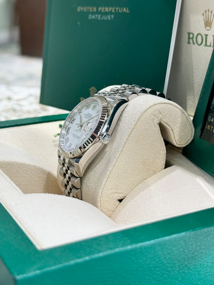 RLX Datejust 36mm 126234 White Roman Dial Oyster Stainless Steel Mens - Image 5