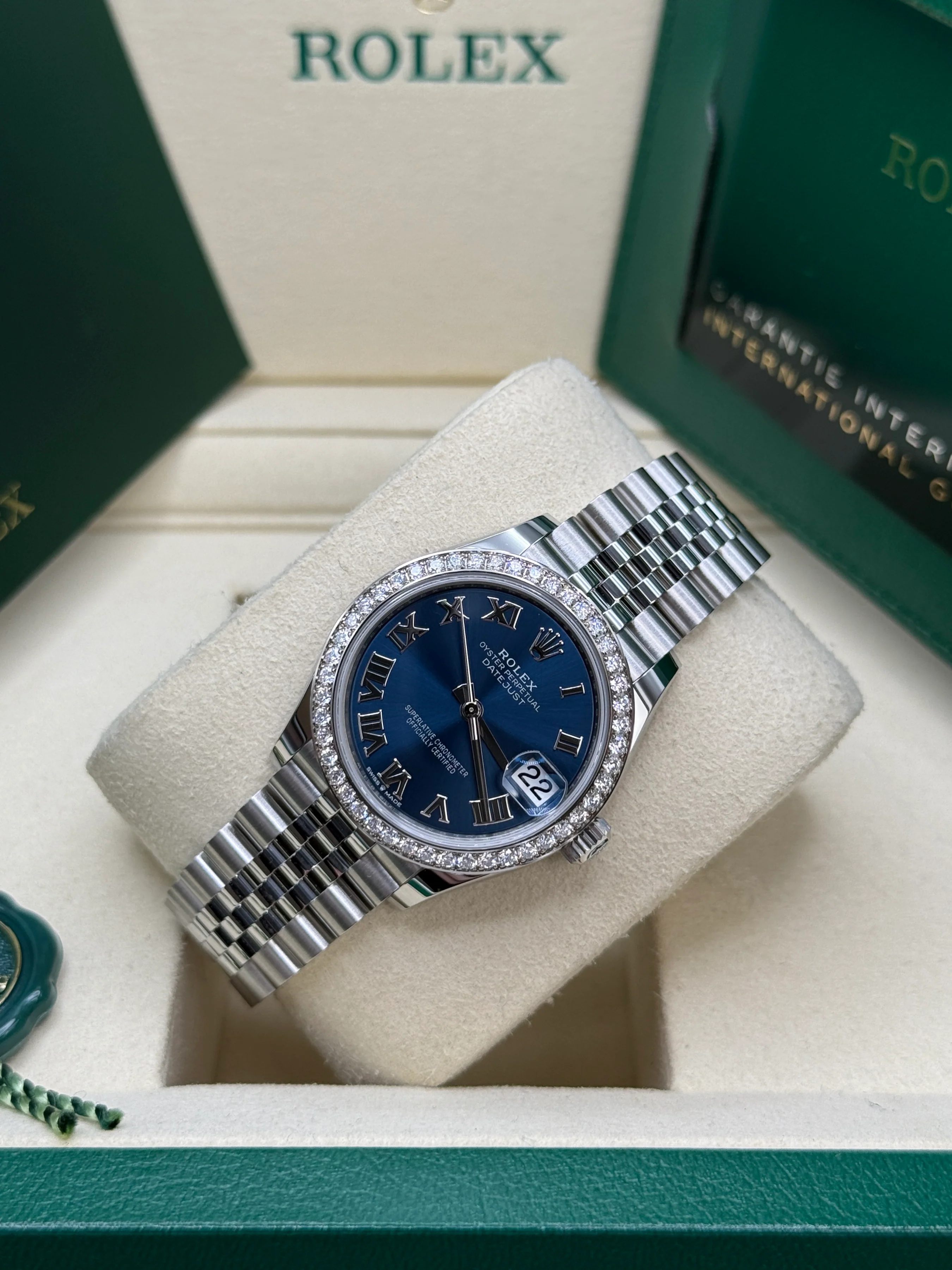RLX Datejust m278384RBR-0037/0038 Bright Blue 31mm Dial Oyster Watch - Image 7