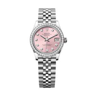 RLX Datejust m278384RBR-0035/0036 Pink 31mm Dial Oyster Watch