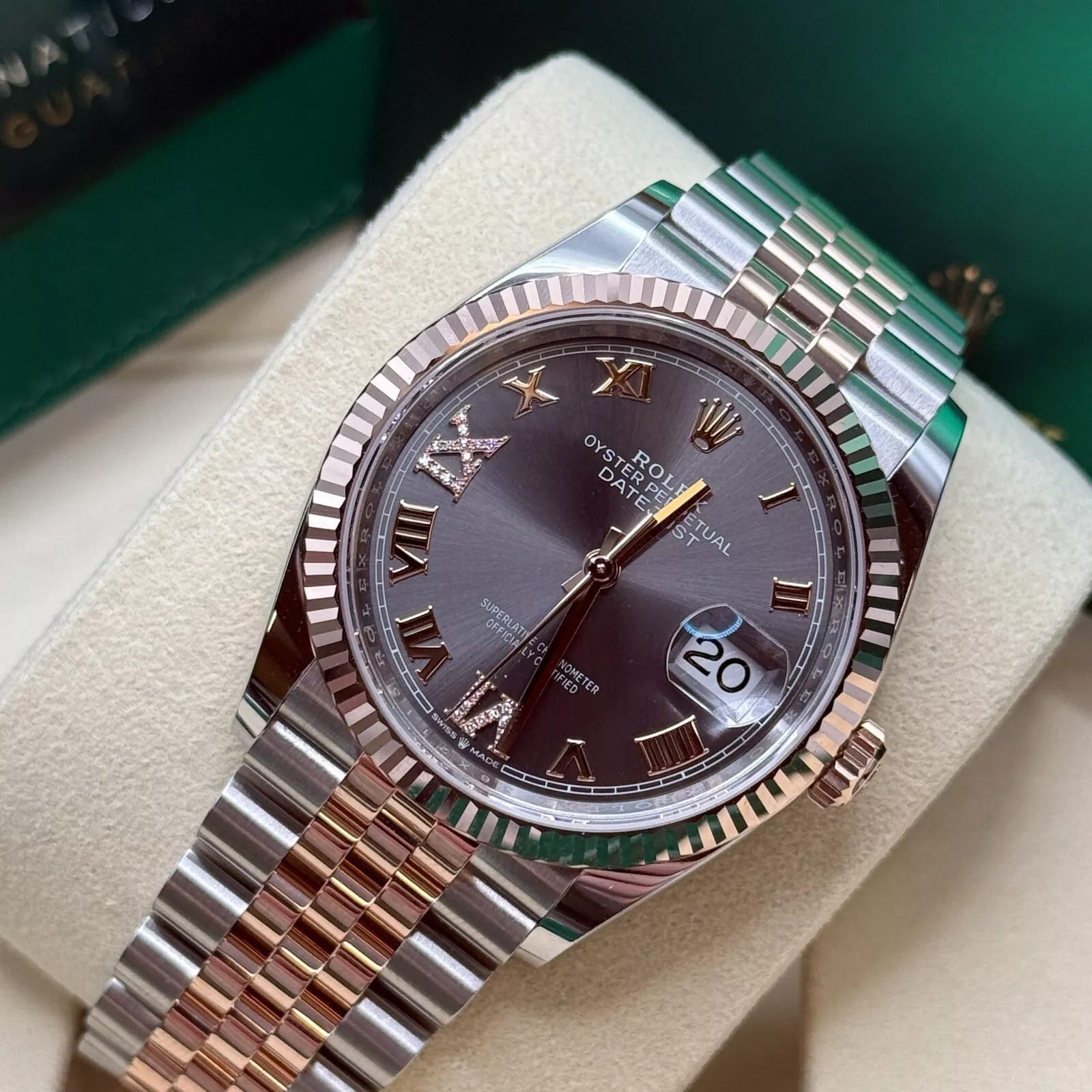 RLX Datejust 36mm 126231 Slate Dial Jubilee Bracelet - Image 10