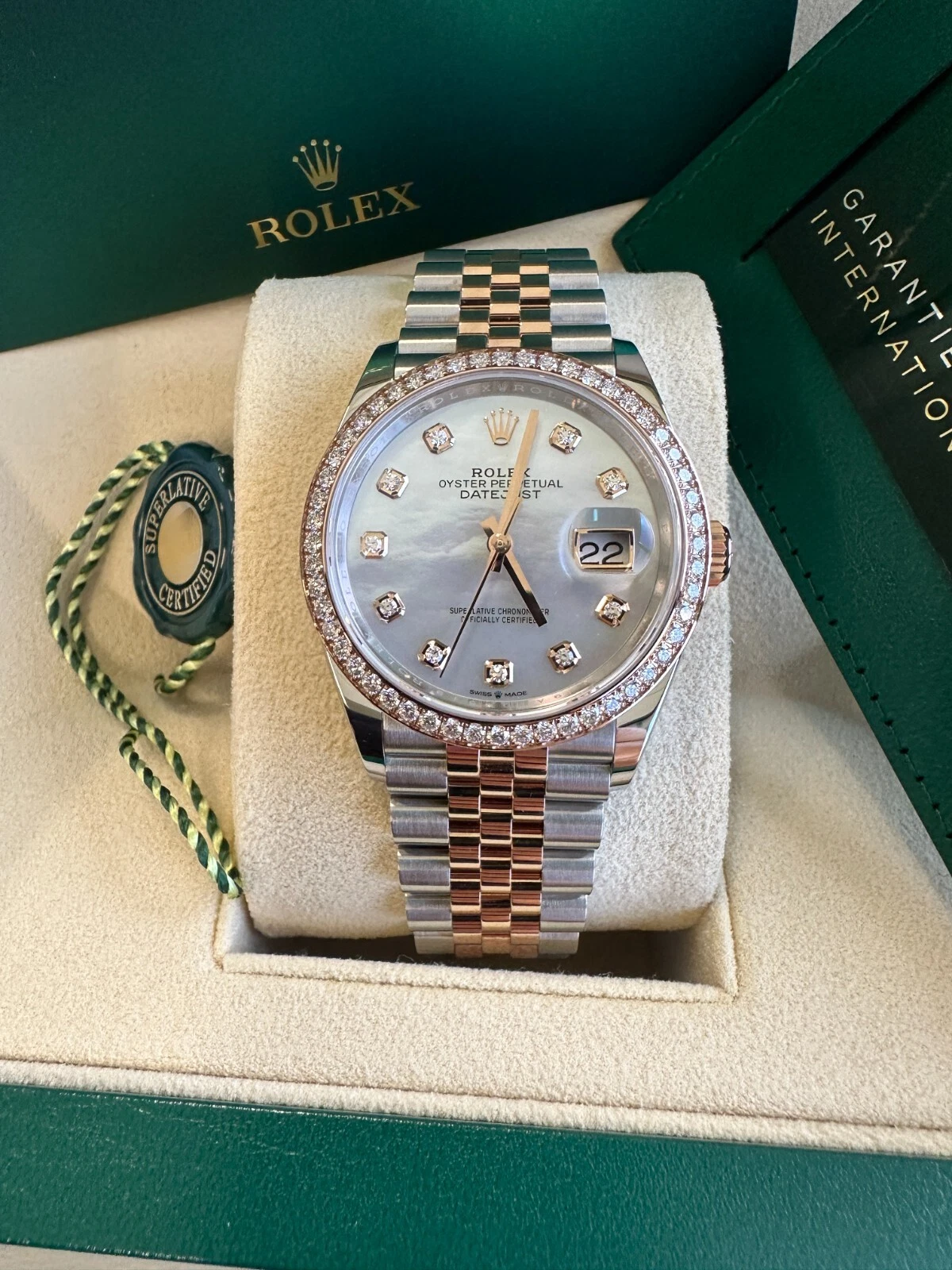 RLX Datejust 36mm 126281 Mother-of-Pearl Dial Jubilee Bracelet - Image 7