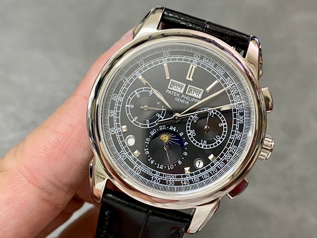 【Super Clone】Patek Philippe Perpetual Calendar Chronograph Grand Complications 5970P 001 - Image 4