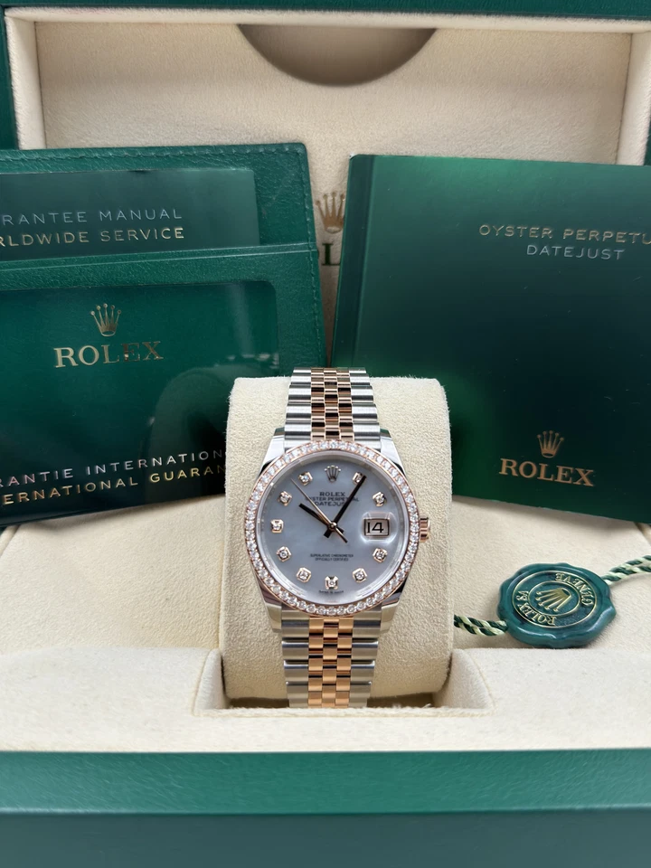 RLX Datejust 36mm 126281 Mother-of-Pearl Dial Jubilee Bracelet - Image 11