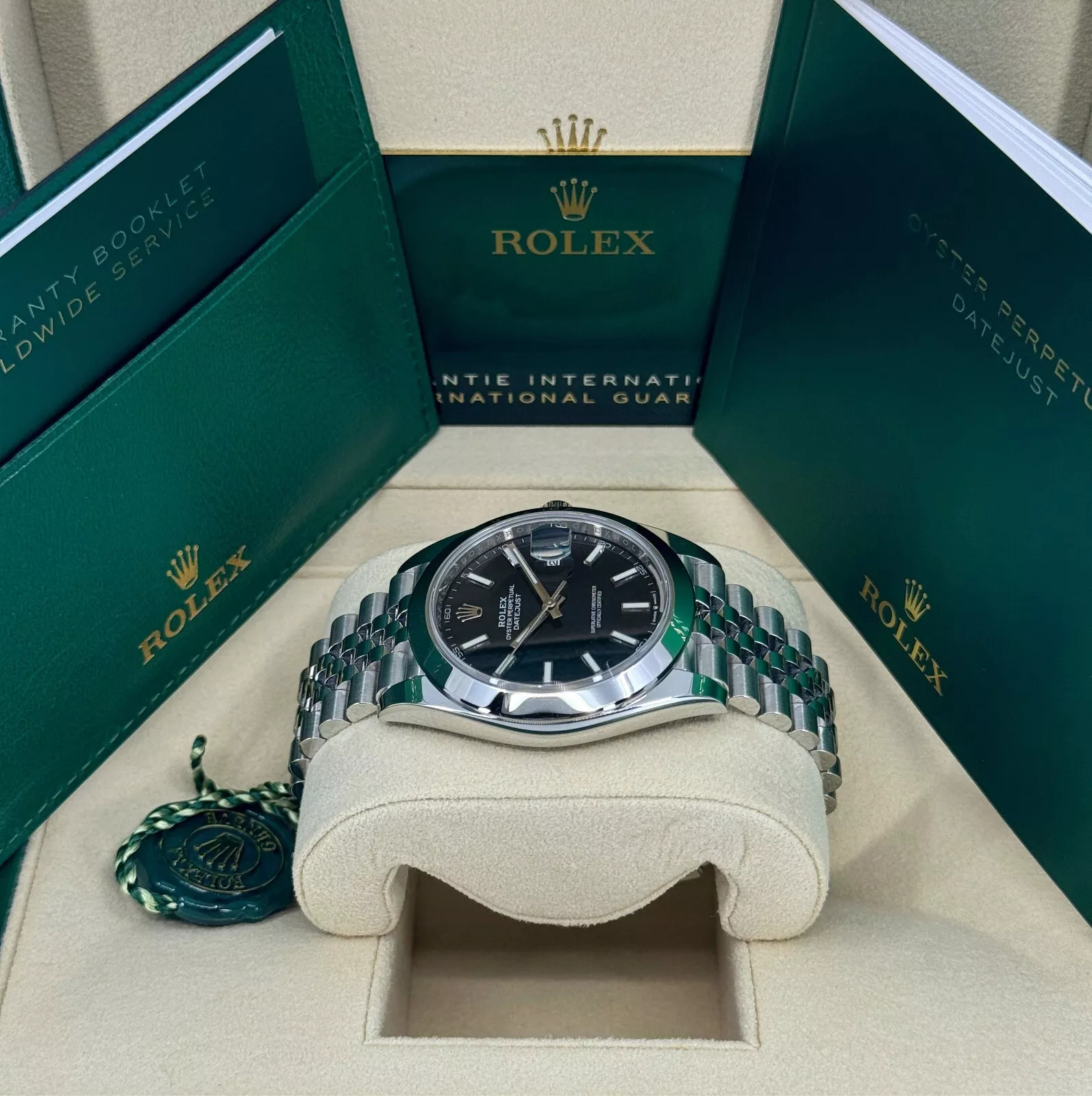 RLX Datejust 41mm 126300 Black Index Oyster 41mm Stainless Steel Watch - Image 7