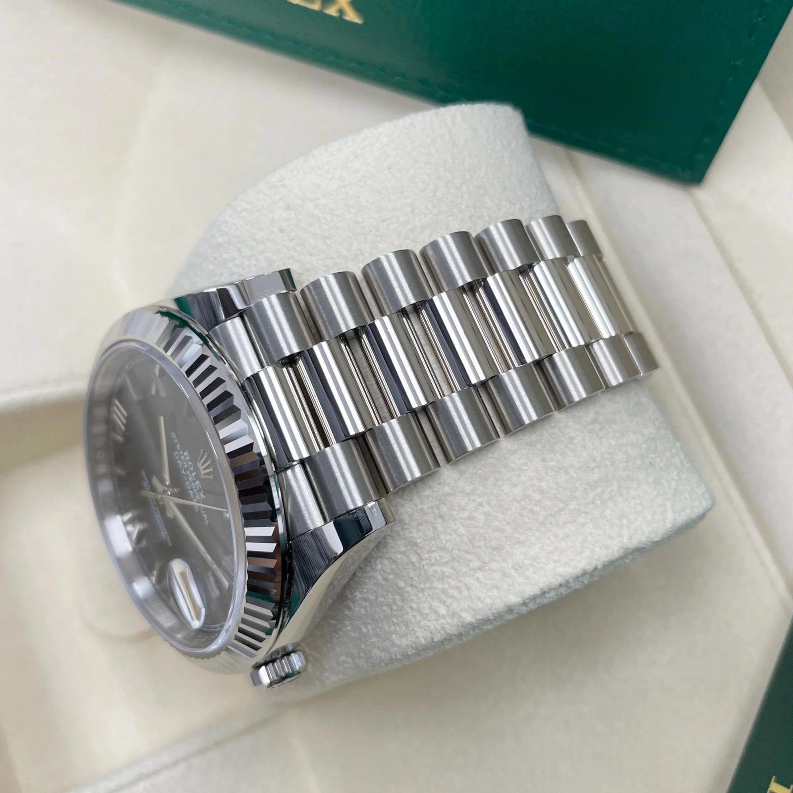 RLX Day-Date "President" 40mm Blue Roman Dial 228236-0007 - Image 7