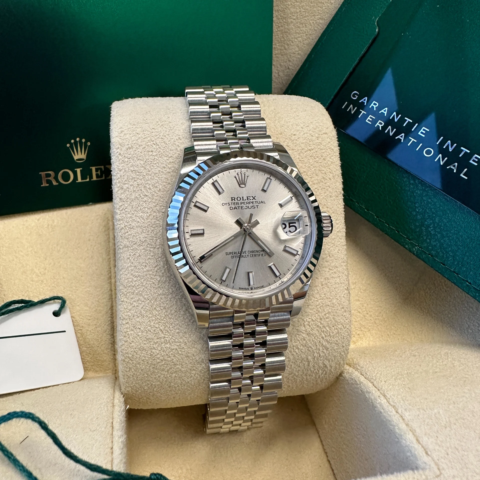 RLX Datejust m278274-0011/0012 Silver Dial 31mm Fluted Bezel Oyster Bracelet - Image 10