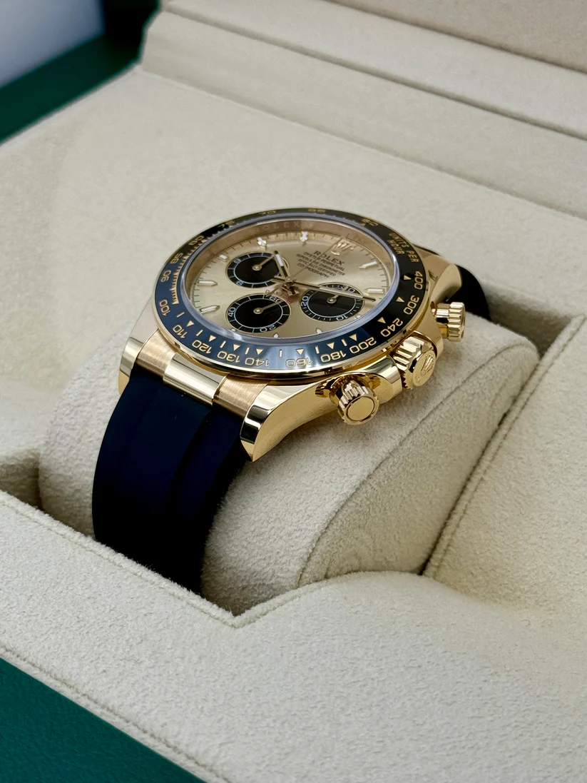 【Super Clone】Rolex Daytona Yellow Gold /Ceramic / Golden /Oysterflex m126518LN-0012 - Image 4