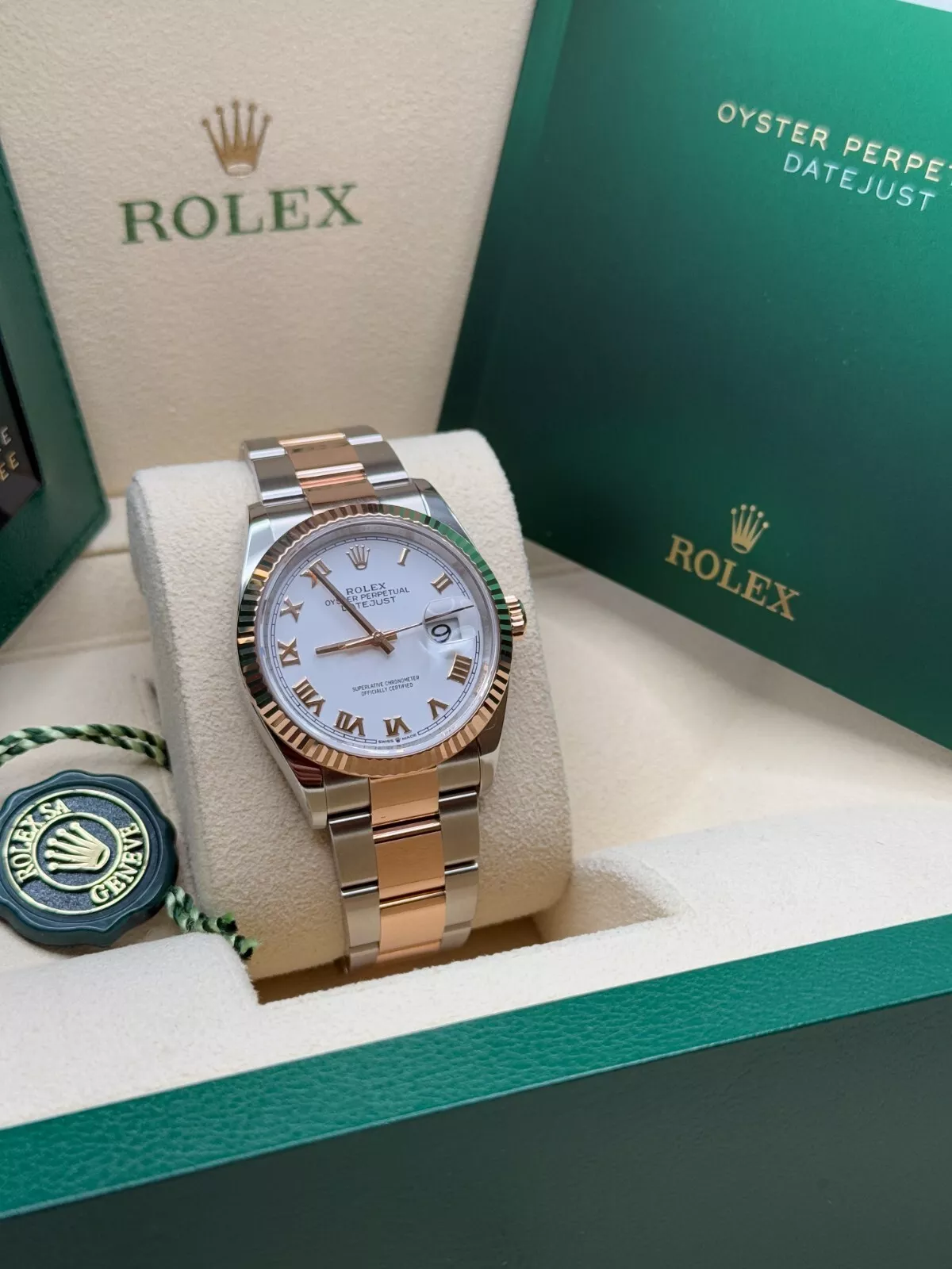 RLX Datejust 36mm 126231 White Dial Oyster Bracelet - Image 4