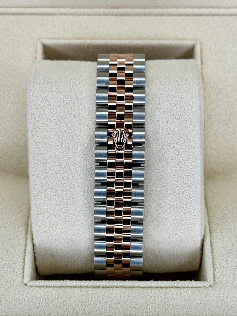 RLX Datejust m278381-0005/0006 Chocolate Roman Diamond 31mm Dial Diamond-Set Bezel and Oyster Bracelet Watch - Image 10