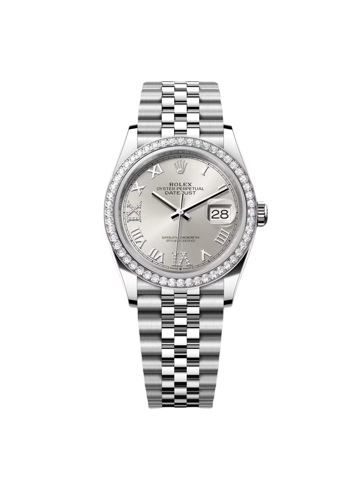 RLX Datejust 36mm 126284 Silver Dial Jubilee Bracelet