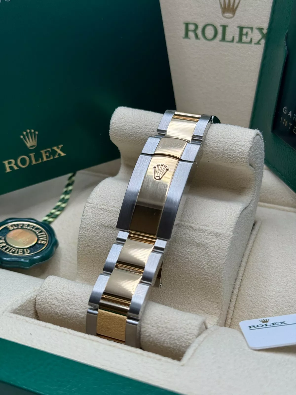 RLX Datejust 41mm 126303 White Index Oyster Steel and Yellow Gold Mens Watch - Image 8