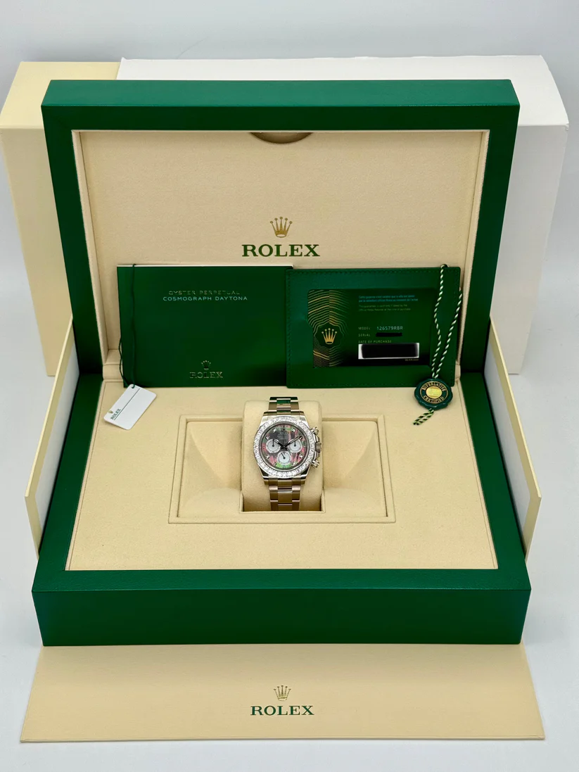 【Super Clone】Rolex Cosmograph Daytona 40mm White Gold Mother of Pearl Dial Diamond Bezel - 126579RBR - Image 10