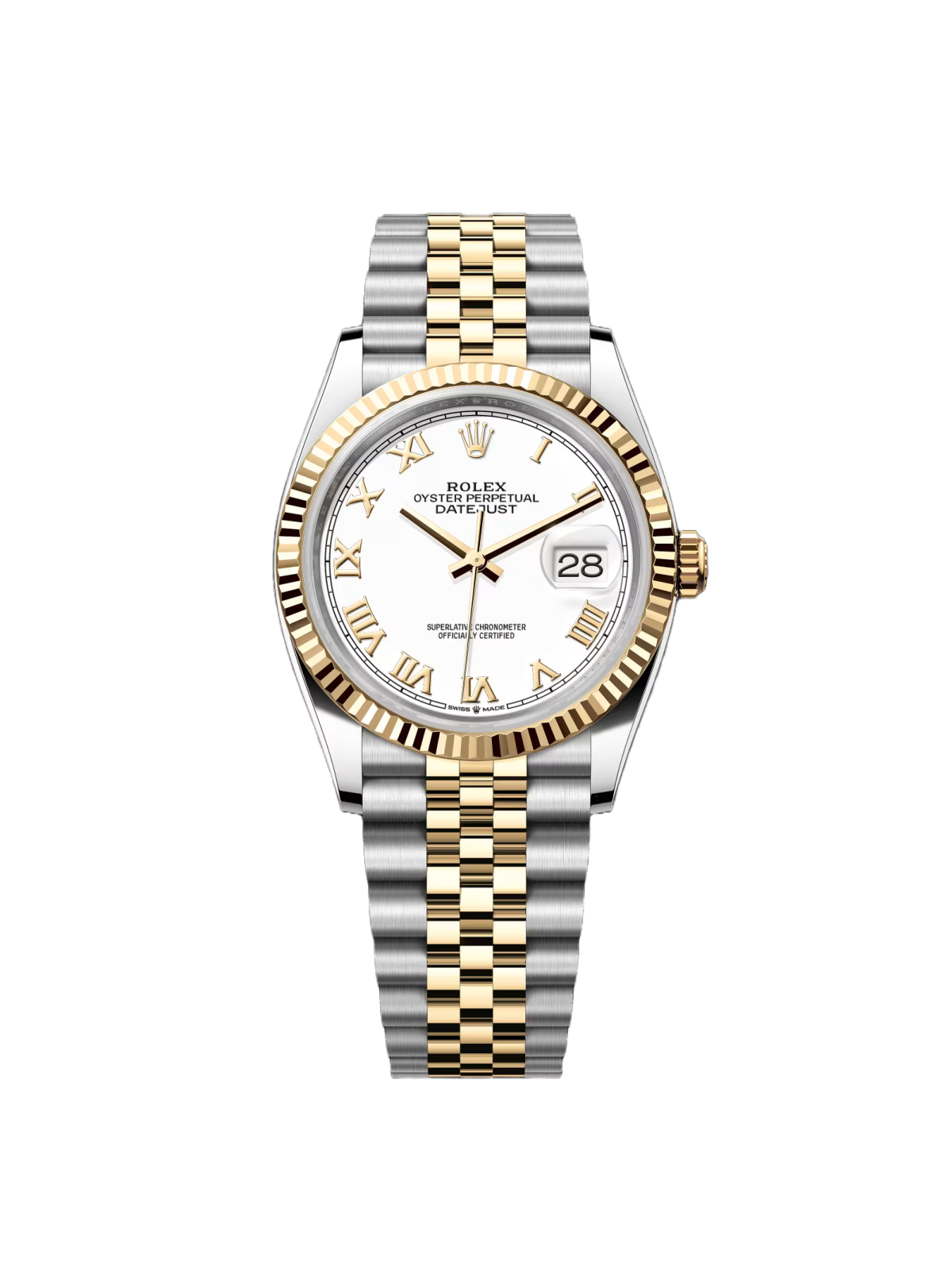 RLX Datejust 36mm 126233 White Dial Oyster Bracelet Watch - Image 2