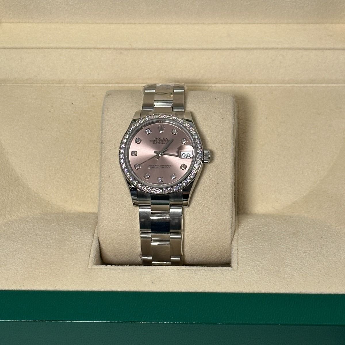 RLX Datejust m278384RBR-0035/0036 Pink 31mm Dial Oyster Watch - Image 12