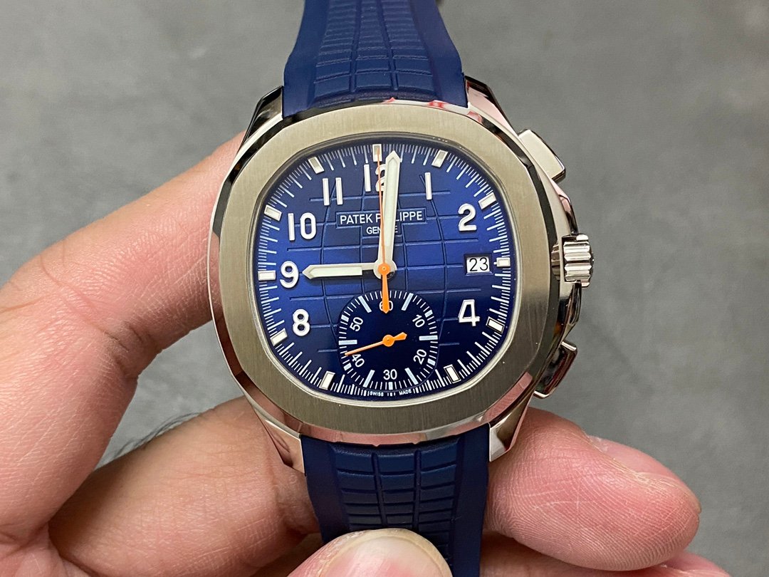 【Super Clone】Replica Patek Philippe Aquanaut Blue 5968A 001 42mm Mens Watch - Image 3