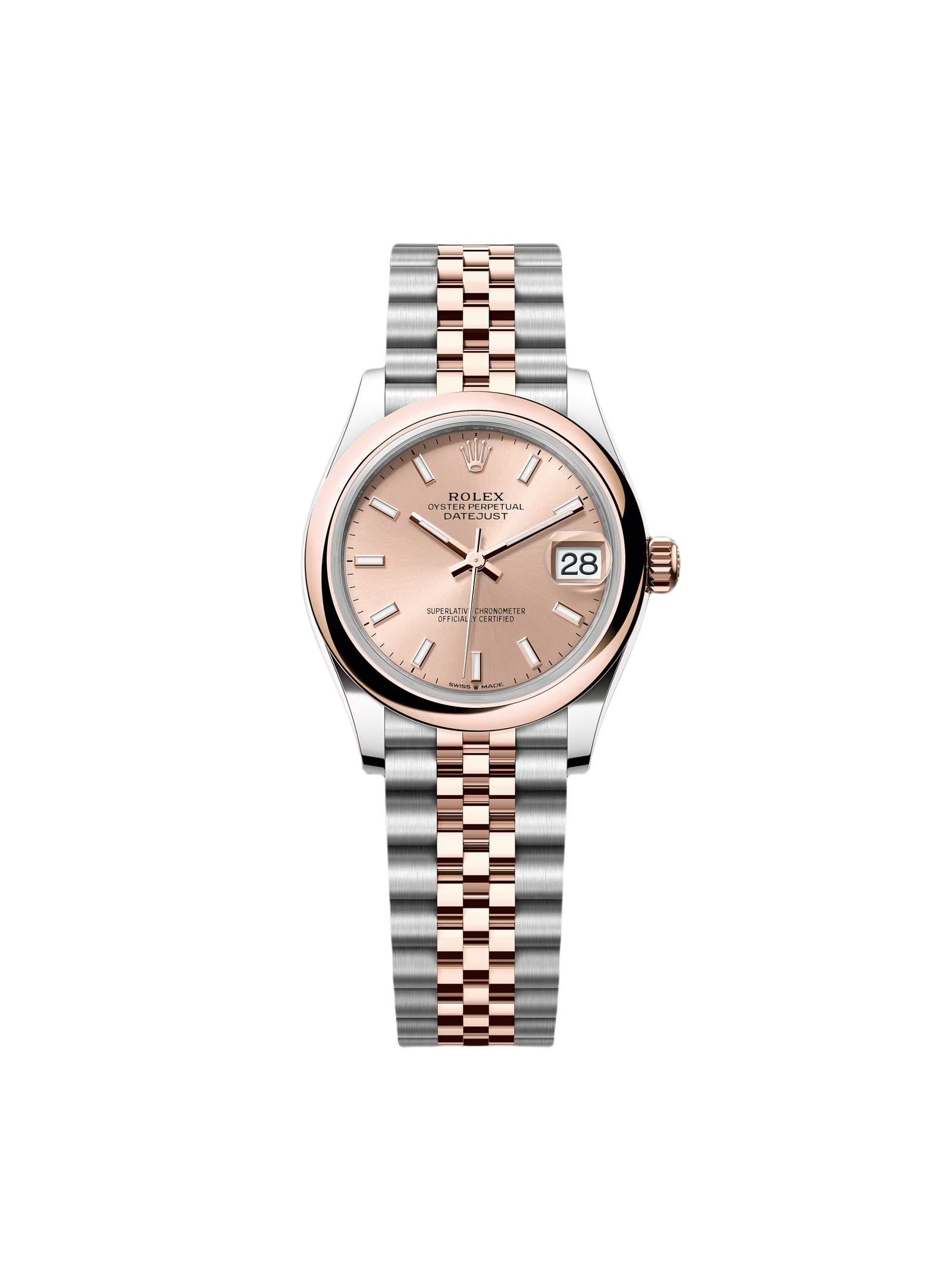 RLX Datejust m278241-0009/0010 Rose 31mm Dial Oyster Bracelet Watch - Image 2