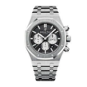 【Super Clone】Audemars Piguet Royal Oak Chronograph Watch-Black Dial 41mm