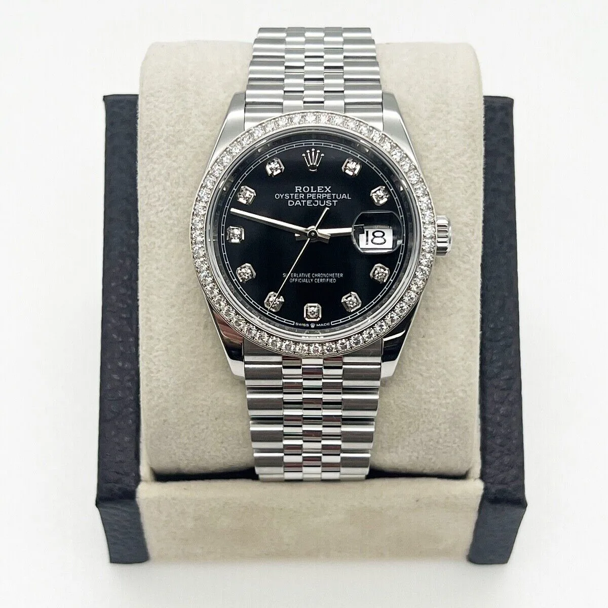 RLX Datejust 36mm 126284 Black Dial Jubilee bracelet - Image 3