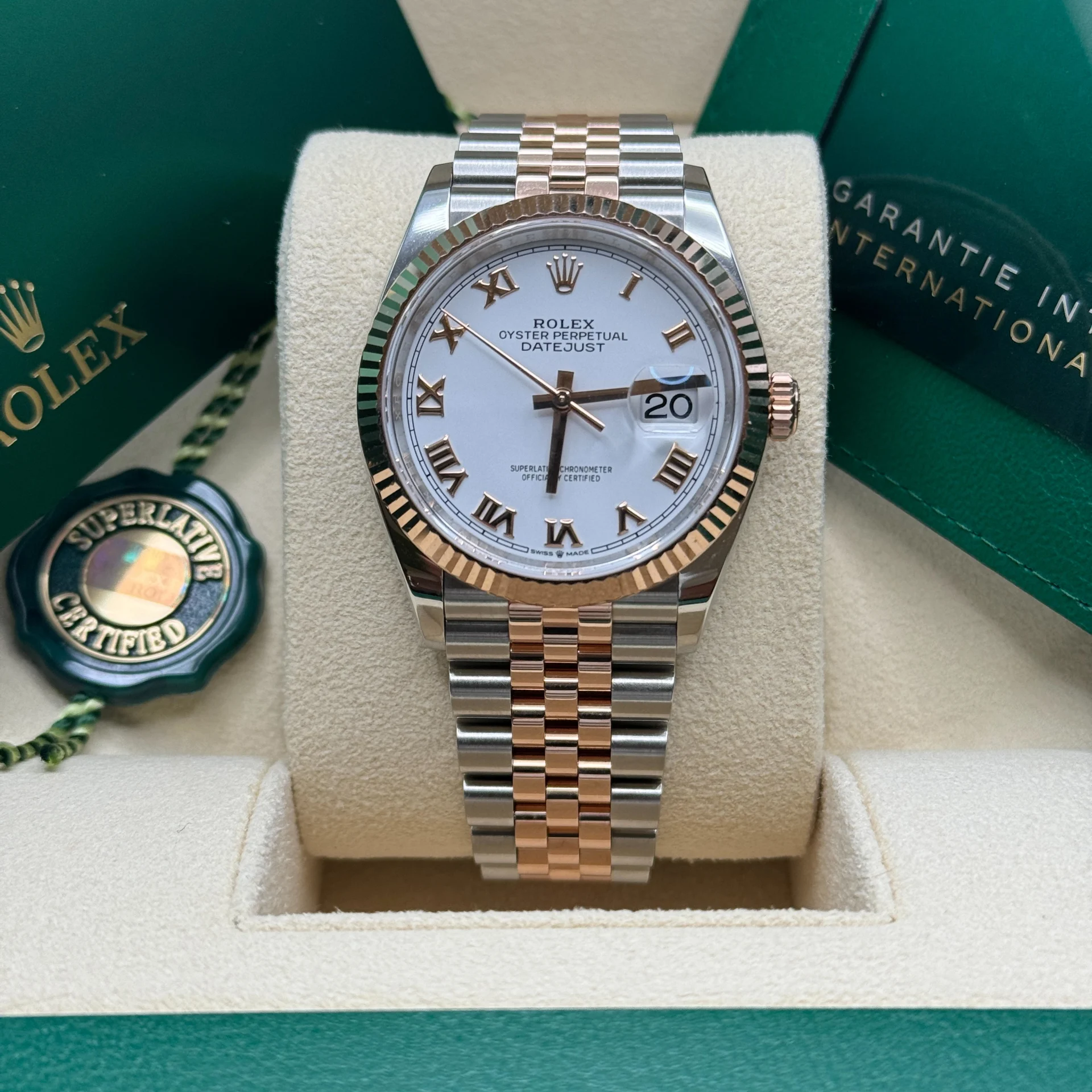 RLX Datejust 36mm 126231 White Dial Oyster Bracelet - Image 9