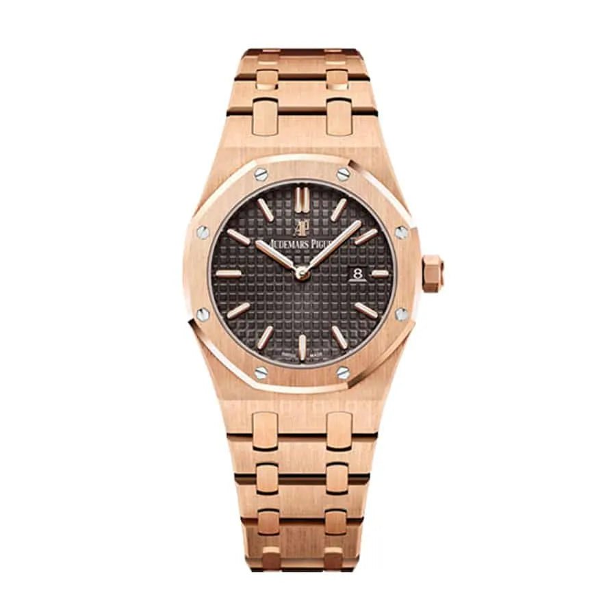 【Super Clone】Audemars piguet Royal Oak Quartz Ladies Rose Gold 33mm Watch