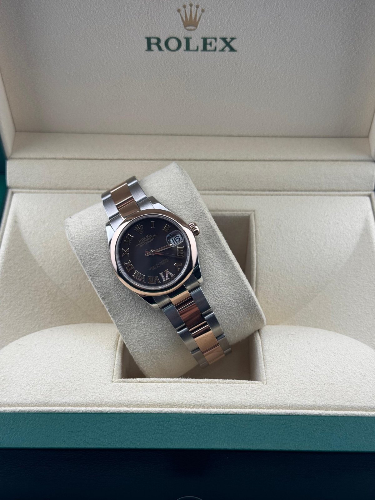 RLX Datejust m278241-0003/0004 Chocolate 31mm Dial Oyster Bracelet Watch - Image 4