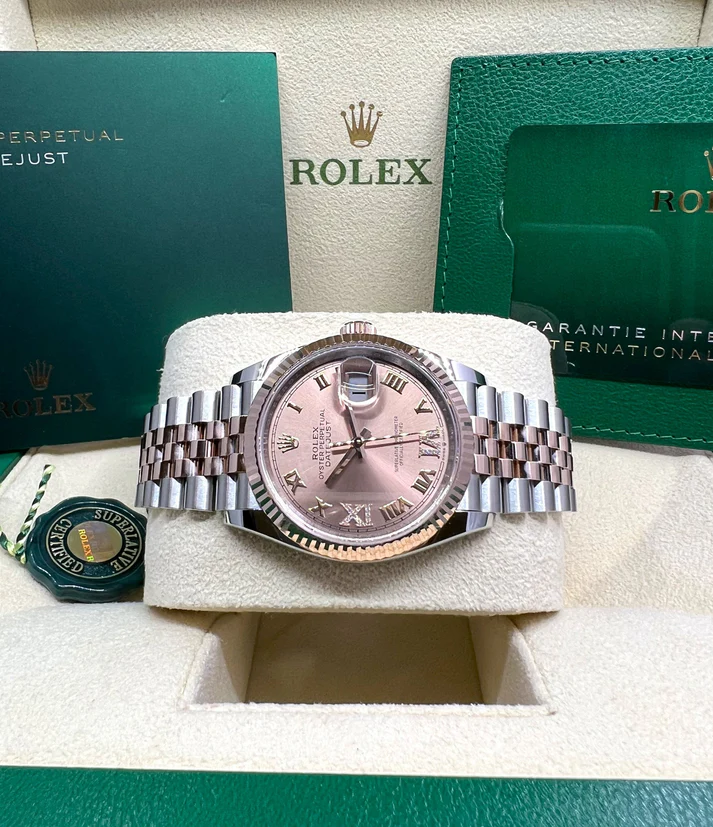 RLX Datejust 36mm 126231 Rose Dial Oyster Bracelet - Image 9