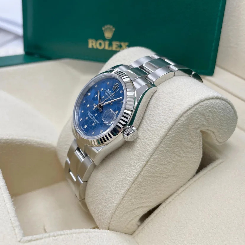 RLX Datejust m278274-0035/0036 Azzurro Blue Dial Oyster Watch - Image 5