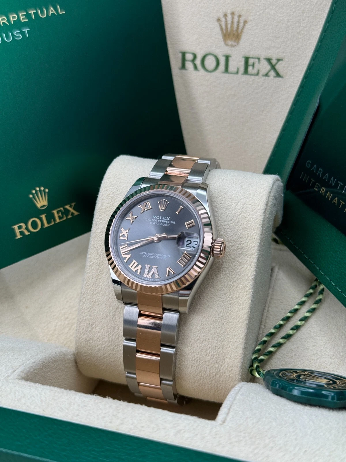 RLX Datejust m278271-0029/0030 Slate 31mm Dial Oyster Bracelet Watch - Image 5