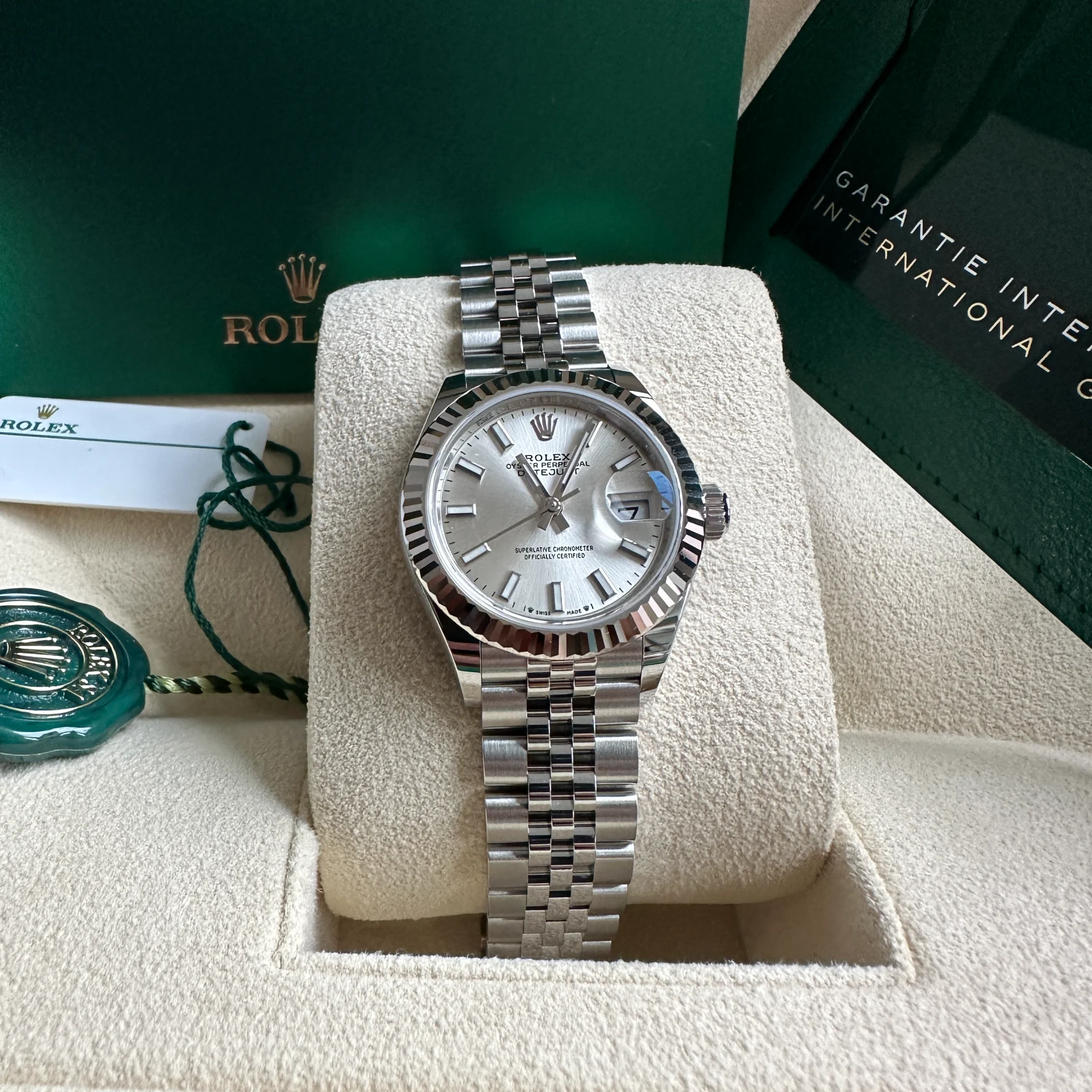 RLX Datejust m278274-0011/0012 Silver Dial 31mm Fluted Bezel Oyster Bracelet - Image 15