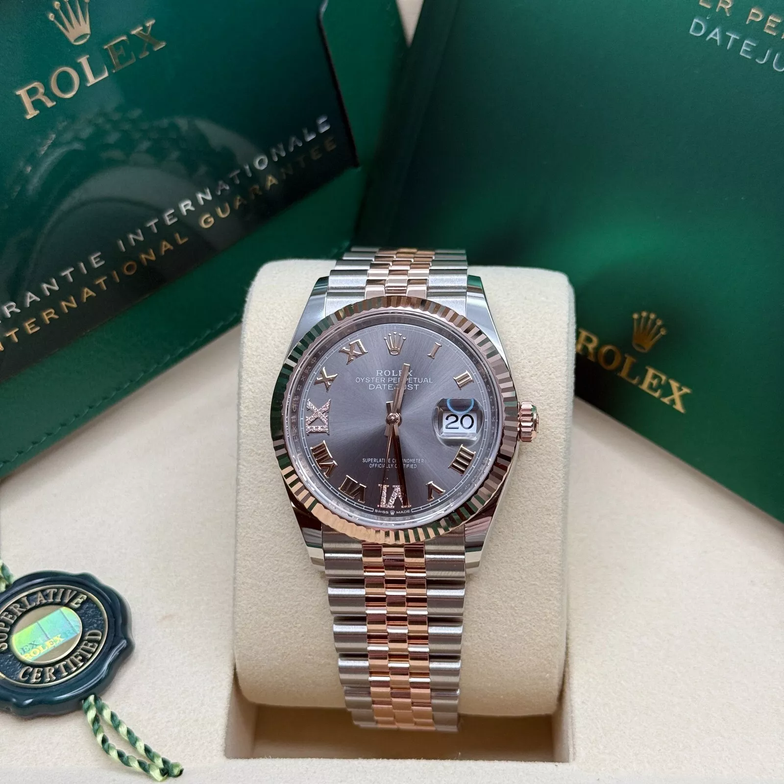 RLX Datejust 36mm 126231 Slate Dial Jubilee Bracelet - Image 3