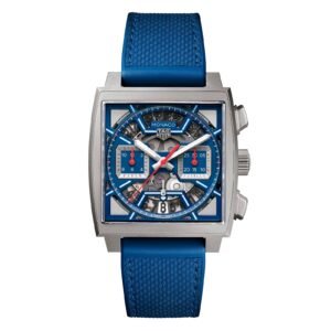 ćSuper ClonećTAG Heuer Monaco Chronograph 39mm Mens Watch Titanium Blue CBL2182.FT6235