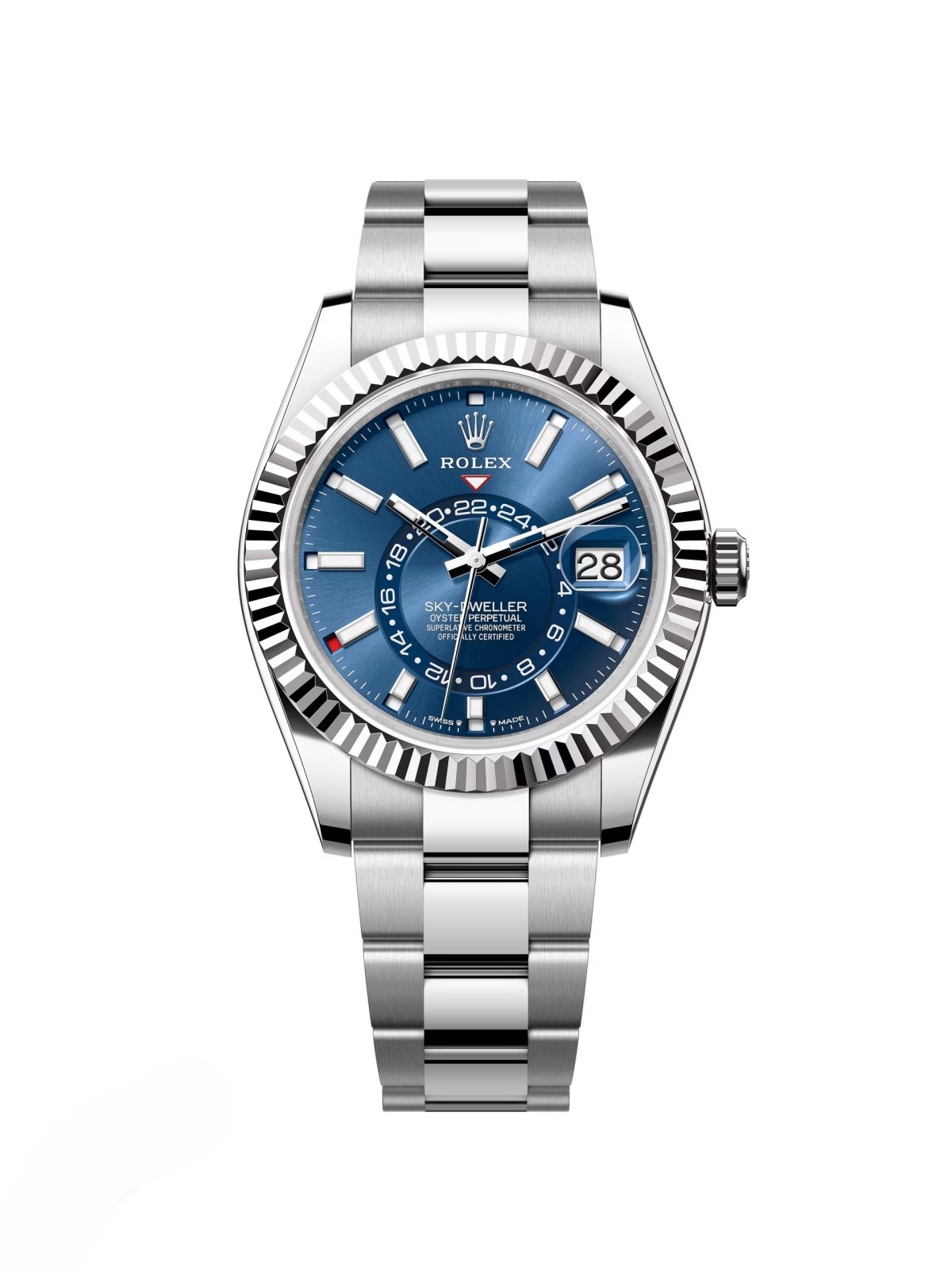 RLX Sky-Dweller 42mm 336934-0005/0006 Stainless Steel Blue Dial Jubilee - Image 2