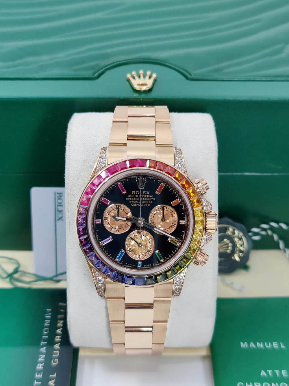 【Super Clone】RDaytona Rainbow Swiss Replica Watch | 18k Rose Gold | Ref 116595RBOW - Image 7