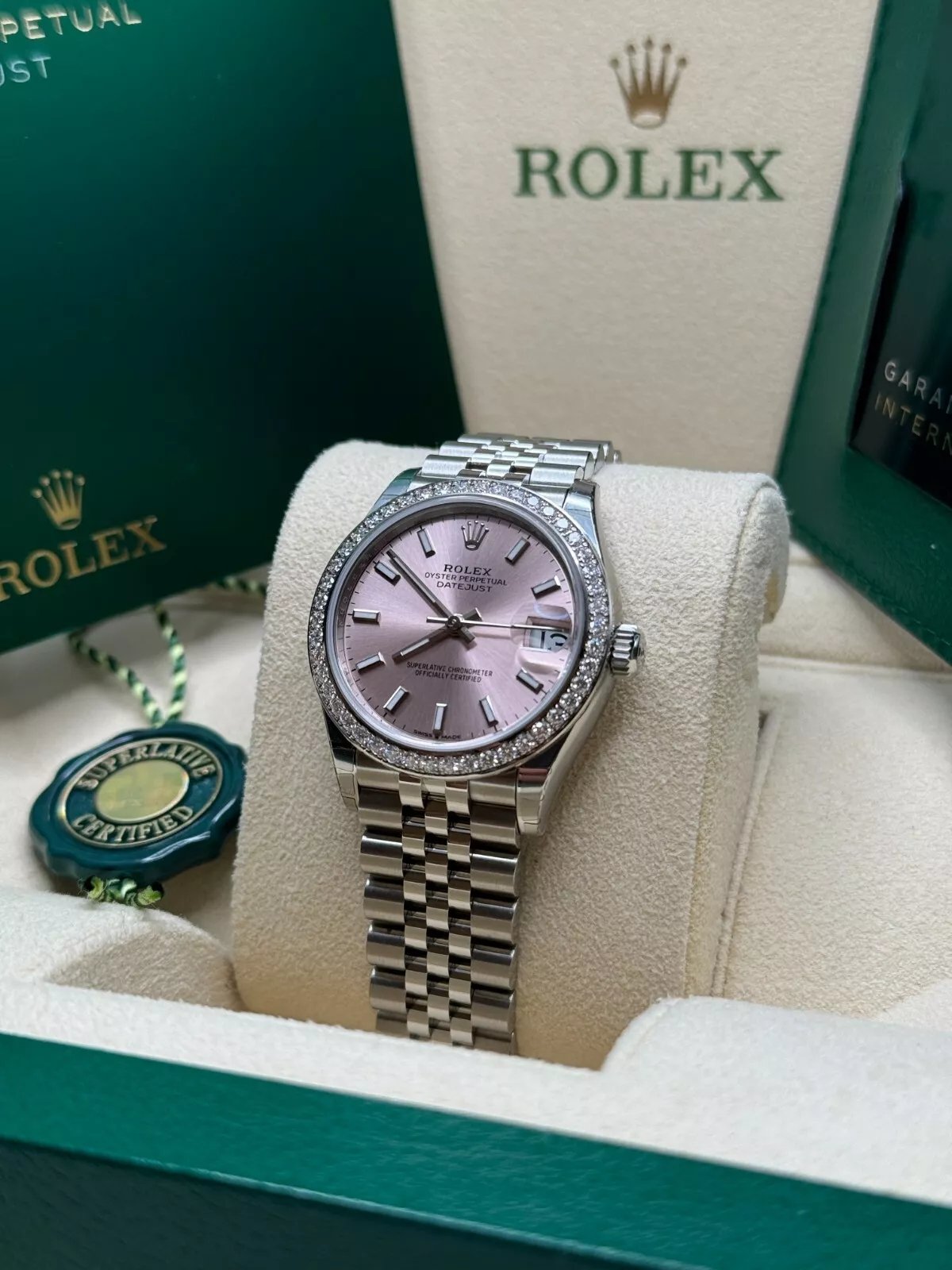 RLX Datejust m278384RBR-0017/0018 Pink 31mm Dial Oyster Watch - Image 5