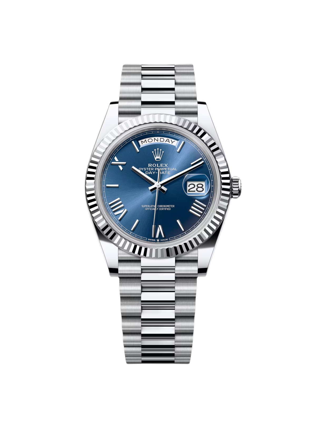 RLX Day-Date "President" 40mm Blue Roman Dial 228236-0007