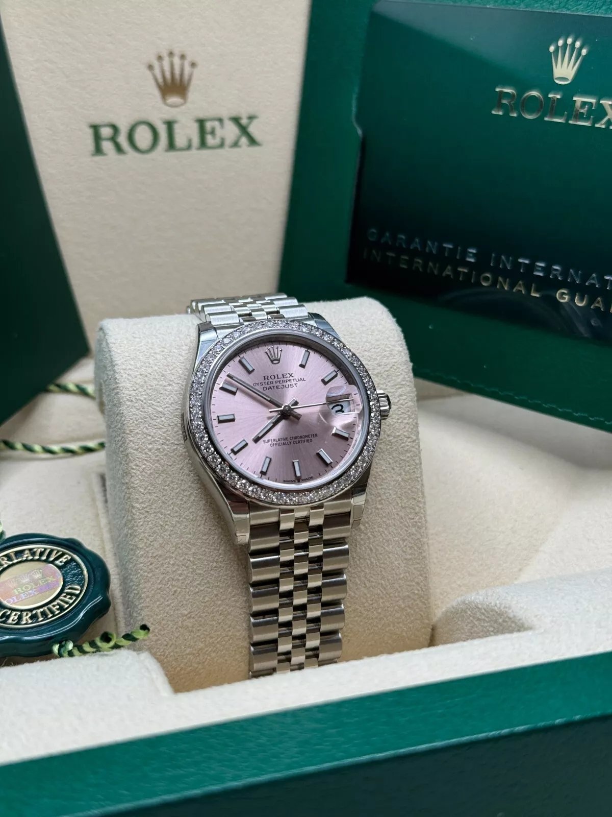 RLX Datejust m278384RBR-0017/0018 Pink 31mm Dial Oyster Watch - Image 4