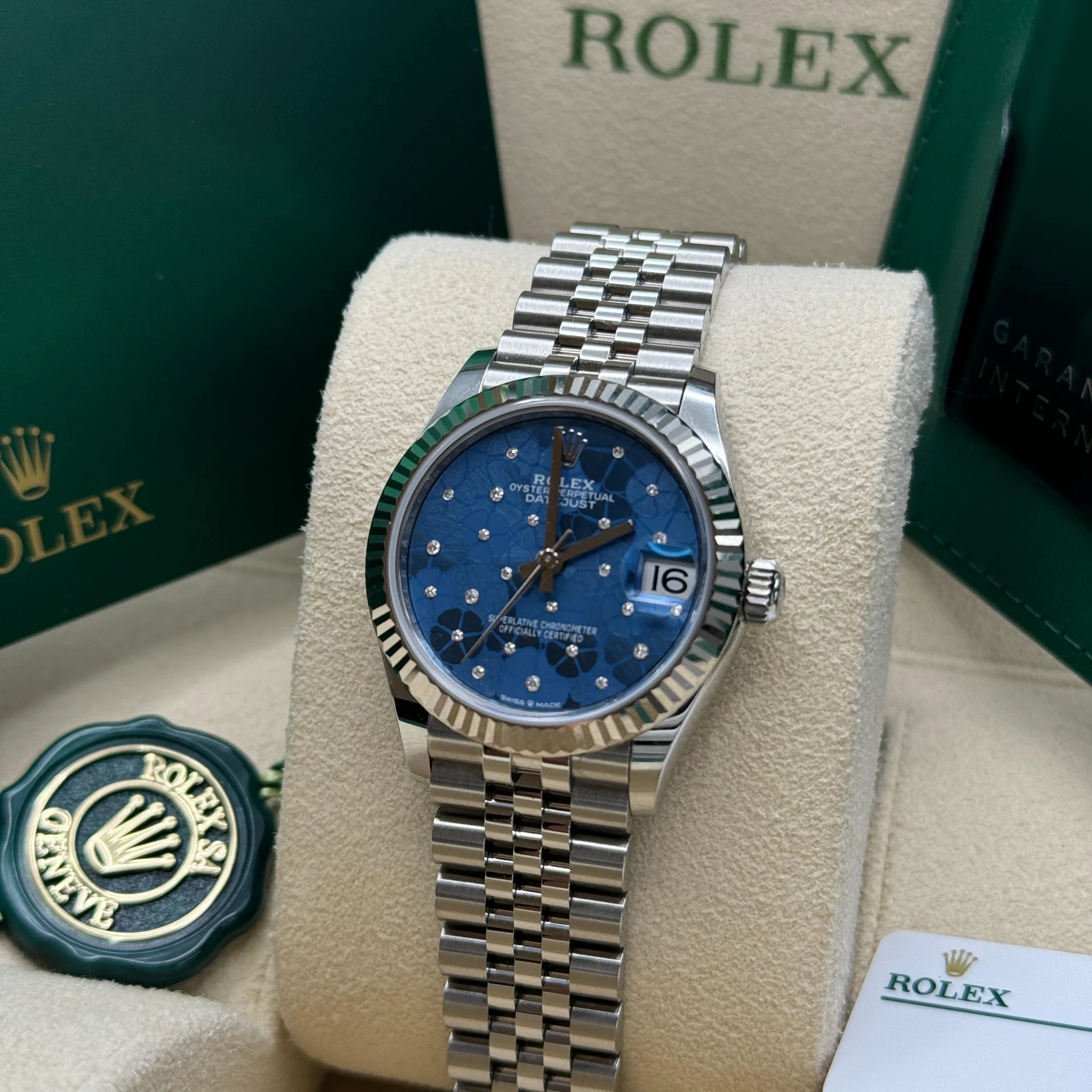 RLX Datejust m278274-0035/0036 Azzurro Blue Dial Oyster Watch - Image 10