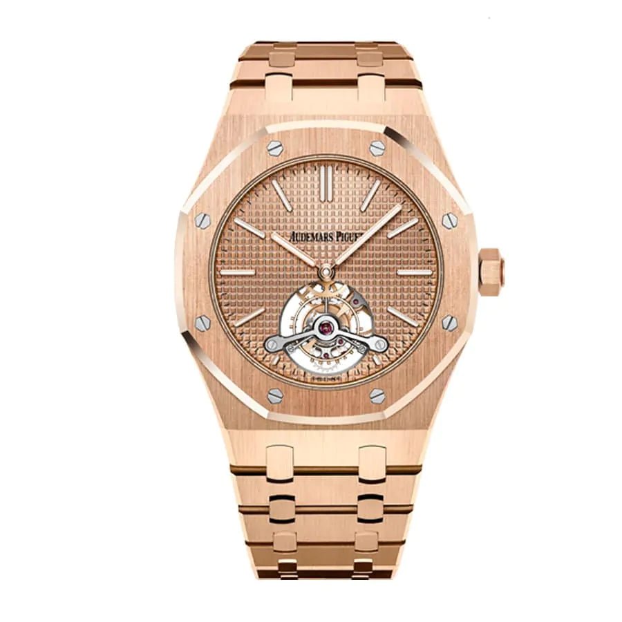 【Super Clone】Audemars piguet Royal Oak Selfwinding Rose Gold Tourbillon 41MM Watch
