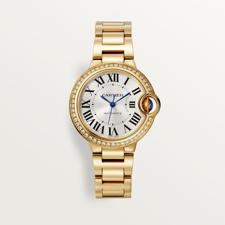 【Super Clone】BALLON BLEU Diamond Yellow Gold 33mm